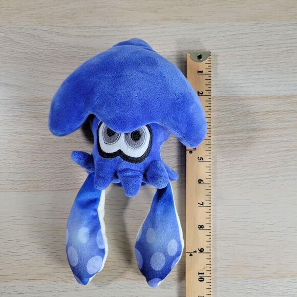 Nintendo Splatoon 10" Plush Stuffed Animal Blue Squid Kid Gaming Collectable Toy - Picture 3 of 3